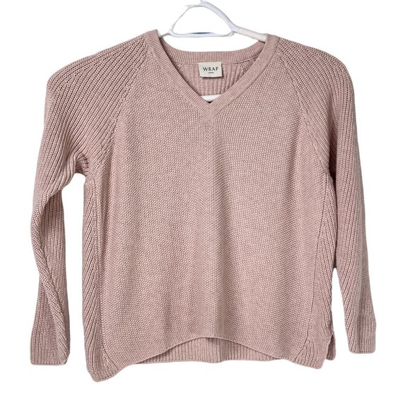 Wrap London Boxy Light Pink Chunky Knit 